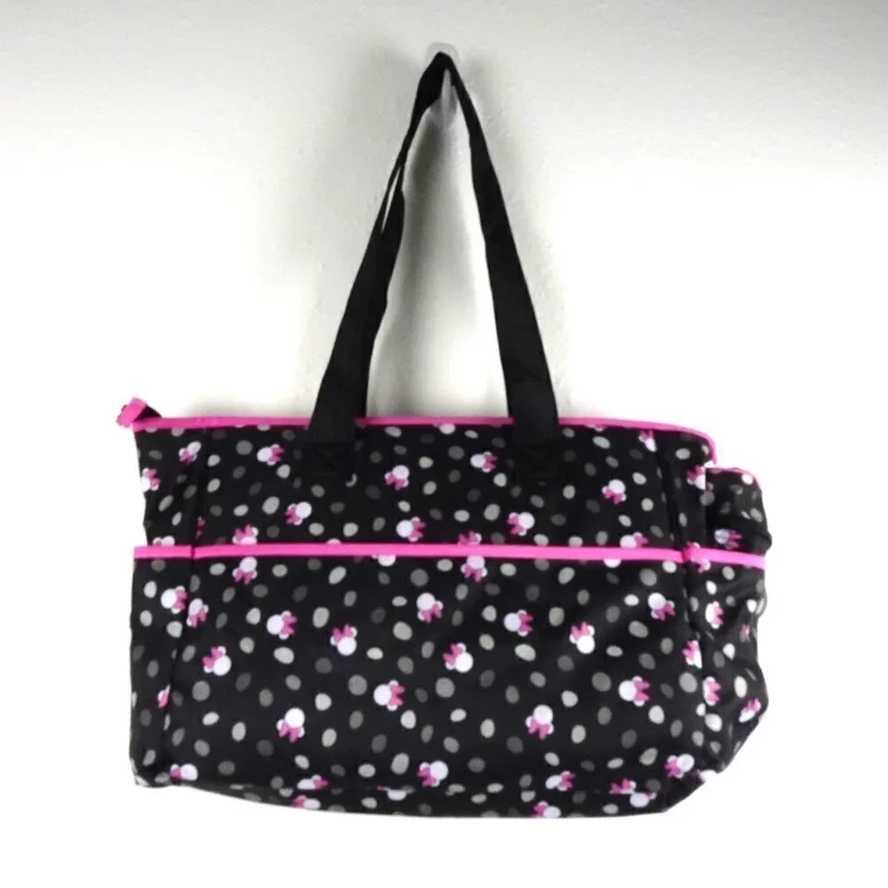 Disney Baby Minnie Mouse Diaper Bag 8 Pockets 4 Piece Set 19